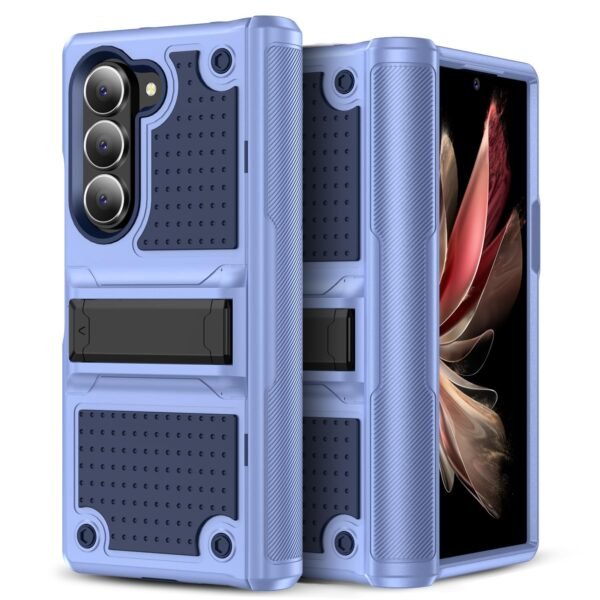 Jeylly For Samsung Galaxy Z Fold 6 Case With Hinge Protection Built In Kickstand Military Grade Shockproof Protective Phone Cover For Samsung Galaxy Z Fold6 5g 2024 Light Purple Gallery 7