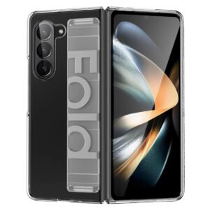 Joy Back Cover Transparent Silicon Case Drop Protection With Wrist Holder Case Compatiblle With Samsung Galaxy Z Fold5 Transparent Cover Featured