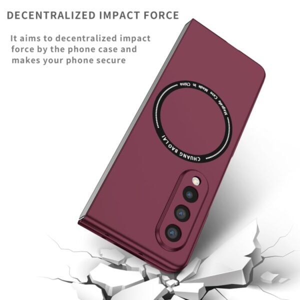 Joy Back Cover With Magnetic Charging Support For Samsung Galaxy Z Fold3 Support For Wireless Magnet Fast Charging Case Gallery 3