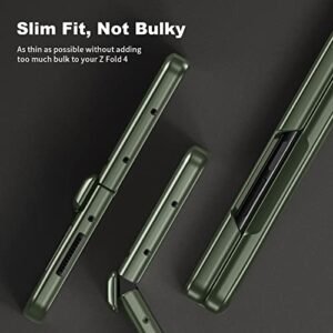 Kaiiecal For Samsung Galaxy Z Fold 4 Case Hidden Kickstand Wireless Charging Full Body Hinge Protection Slim Case Screen Protector Phone Cover For Samsung Z Fold 4 5g 2022 Green Featured