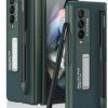 Kickstand & S Pen Holder Case Cover For Samsung Galaxy Z Fold3 5G / Galaxy Fold 3 Case Cover -