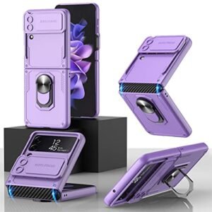 Kickstand Shockproof Back Case With Camera Hinge Cover For Samsung Galaxy Z Flip4 5g Z Flip 4 Cover Case Featured