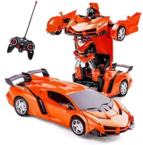 Kitty Zone Robot Cars For Kids 4 8 Year Olddeformation Car Remote Control Transformation Car For Boys Robot Vehicle Toys Rc Racing Car Multicolor Featured