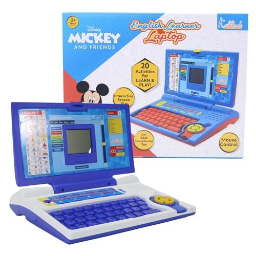 Kriiddaank Disney Mickey Educational Laptop Interactive Games Tech Toys For Kids Engaging Content Learning Tool Fun Educational Toy For Kids Safe Engaging Interactive Play Featured