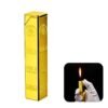 Lapras 𝟏𝟓 𝐘𝐄𝐀𝐑𝐒 𝐖𝐀𝐑𝐑𝐀𝐍𝐓𝐘 Gold Bar Butane Pocket Lighter With Soft Adjustable Flame, Polished Metal Body, Windproof & Refillable Design, Stylish Gift For Husband & Dad