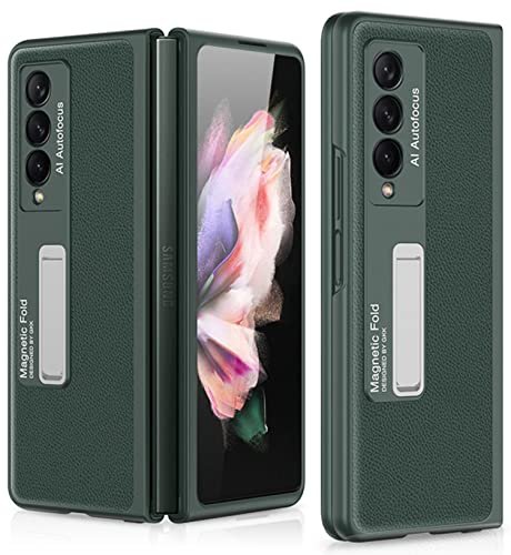 Leather Case For Samsung Galaxy Z Fold4 Z Fold 4inbuilt Stand Hybrid Stand Protection Back Cover Featured