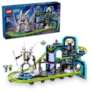 Lego City Robot World Roller Coaster Park Toy 60421 Building Blocks Toys For 8 Gift For Boys And Girls Featured