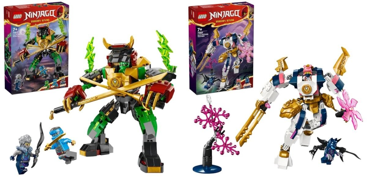Lego Ninjago Lloyds Elemental Power Mech Toy 71817 Ninjago Soras Elemental Tech Mech Toy 71807 Gallery 1