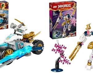 Lego Ninjago Soras Elemental Tech Mech Toy 71807 Ninjago Zanes Ice Motorcycle Toy Set 71816 Featured