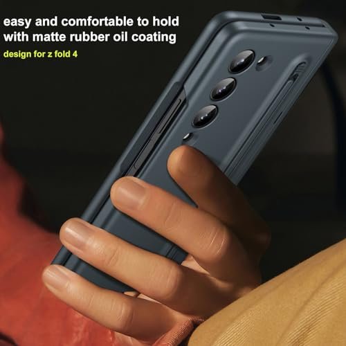 Libeagle For Samsung Galaxy Z Fold 4 Case With New Slim S Pen 2023 Holder Capacitance Pen Screen Protector Hinge Protection Camera Protection Stand Cover 5g 2022 Green Featured