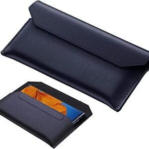 Liuzihan Case For Oneplus Open Advanced Leather Magnetic Clamshell Protective Cover All Round Protection Protective Cover For Oneplus Open Blue Featured