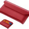 Liuzihan Mobile Phone Case For Oneplus Open Case Magnetic Flip Top Leather Protective Case Envelope Look Scratch Resistant Protective Case For Oneplus Open Red Featured