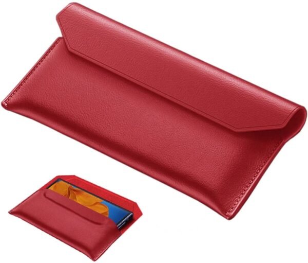 Liuzihan Mobile Phone Case For Oneplus Open Case Magnetic Flip Top Leather Protective Case Envelope Look Scratch Resistant Protective Case For Oneplus Open Red Gallery 7