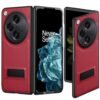 Ltezixal For Oneplus Open Case Pu Leather Case Built In Kickstand With Hybrid Shockproof Protective Phone Case Fits For Oneplus Open Oppo Find N3 2023red Featured