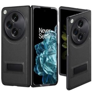 Ltezixal For Oneplus Open Case Pu Leather Case Built In Kickstand With Hybrid Shockproof Protective Phone Case Fits For Oneplus Open Oppo Find N3black Featured