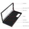Luggage Style Back Case/Cover with Hinge Cover for Samsung Galaxy Z Fold6 5g / Galaxy Fold 6 Case Cover - Hot Red