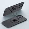 Luxurykase Premium Magnetic Support Shell With Built In Kickstand For Iphone 13 Pro Slim Fit Protective Case Compatible Wireless Charging Black Featured