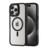 Luxurykase Shockproof Mag Safe Compatible Case For Iphone 14 Pro Military Grade Protection Transparent Acrylic Back Soft Tpu Bumper Frosted Plating Pc Black Featured