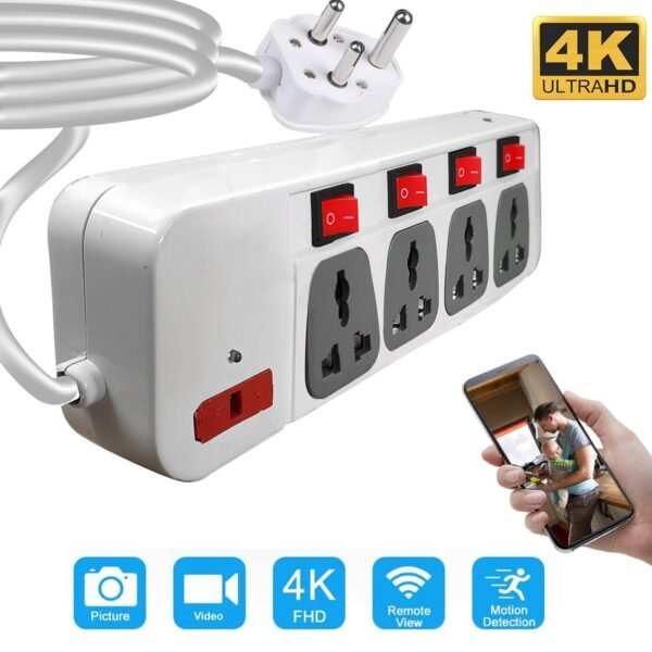 M Mhb Hd Spy Camera Wifi Spike Guard Hidden Camera With 32gb Micro Sd Card Inbuilt With Live Feed Wifi Indoor 4k Home Security Camera With Motion Detection Gallery 1