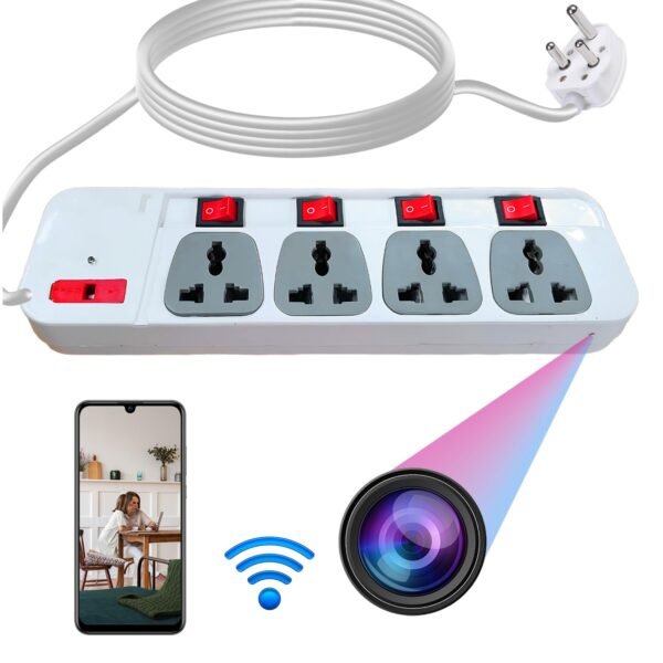 M Mhb Hd Spy Camera Wifi Spike Guard Hidden Camera With 32gb Micro Sd Card Inbuilt With Live Feed Wifi Indoor 4k Home Security Camera With Motion Detection Gallery 4