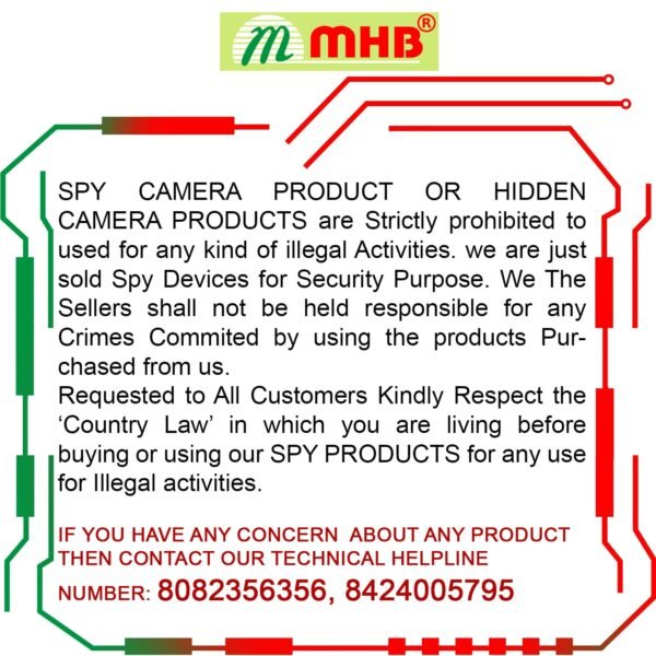 M Mhb Hd Spy Camera Wifi Spike Guard Hidden Camera With 32gb Micro Sd Card Inbuilt With Live Feed Wifi Indoor 4k Home Security Camera With Motion Detection Gallery 5