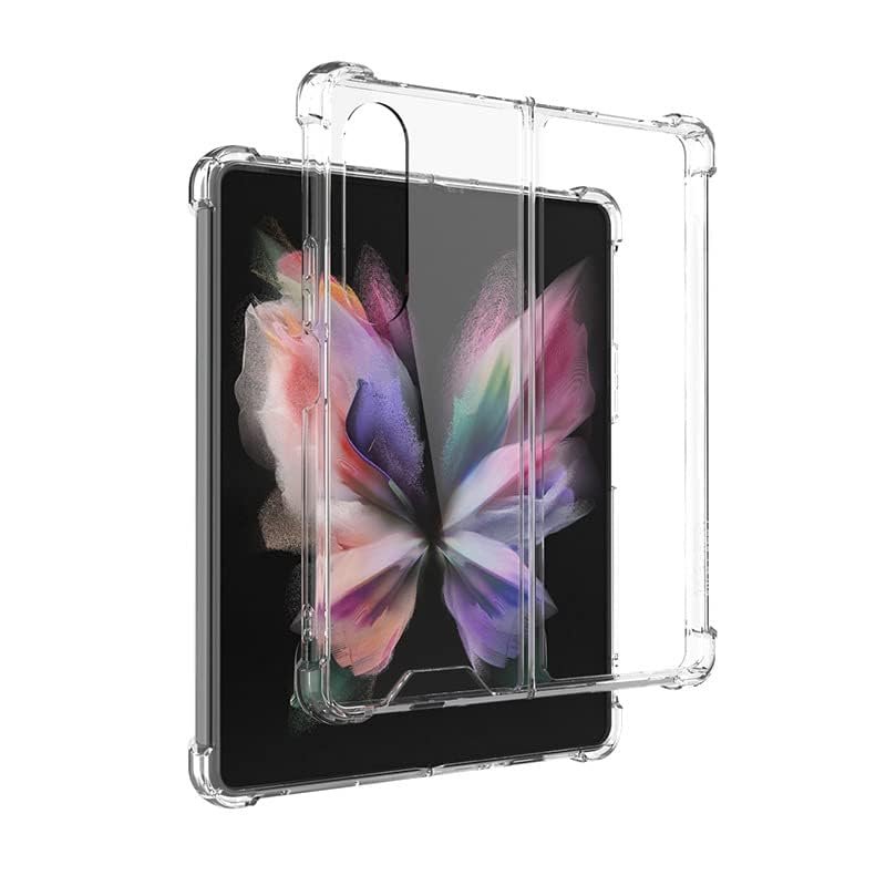 Mahadealzdesign For Samsung Galaxy Z Fold 4 Cover Clear Anti Yellowing Anti Scratch Transparent Soft Back Military Grade Drop Protection Shockproof Phone Cover Crystal Clear Featured
