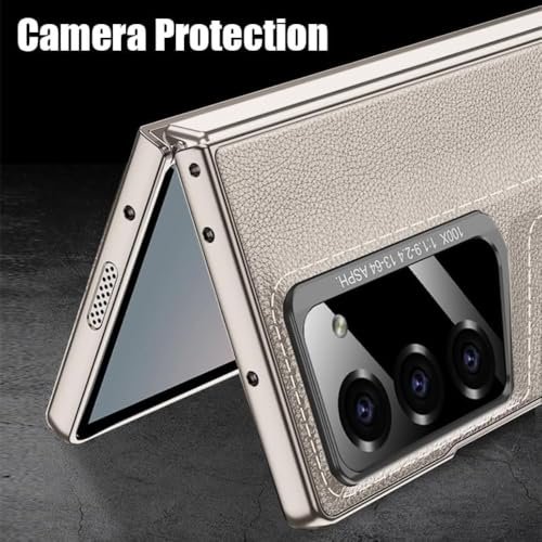 Melomon Ultra Hybrid Premium Case Compatible With Samsung Galaxy Z Fold 6 Case With S Pen Holder Kickstand Case Flip Leather All Inclusive For Samsung Galaxy Z Fold 6 Gray Gallery 1
