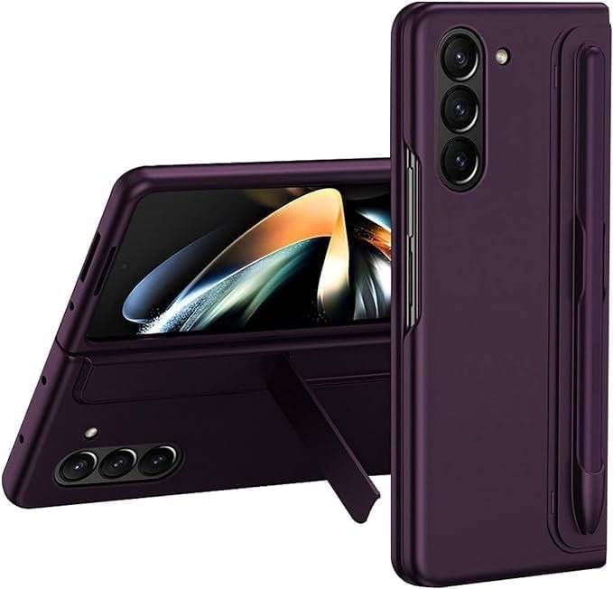 Melomon Ultra Hybrid Premium Case For Samsung Galaxy Z Fold 6 Case With S Pen Kickstand Hinge Protection Hard Pc Case For Galaxy Z Fold 6 Phone Cover Case For Men Women Purple Featured