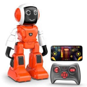 Mirana Moonwalker Smart Interactive Ai Walking Talking Robot Usb Rechargeable Type C In Built Bluetooth Speaker Remote App Controlled Toy For Kids 2 3 4 5 6 Years Red Featured