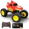 Mirana Spiker 2wd Rc Car For Kids High Speed Atv Remote App Controlled Rock Crawler Usb Rechargeable Offroad Monster Truck With Bluetooth Speakers Rgb Lights For Boys Girls 3 Years Red Featured