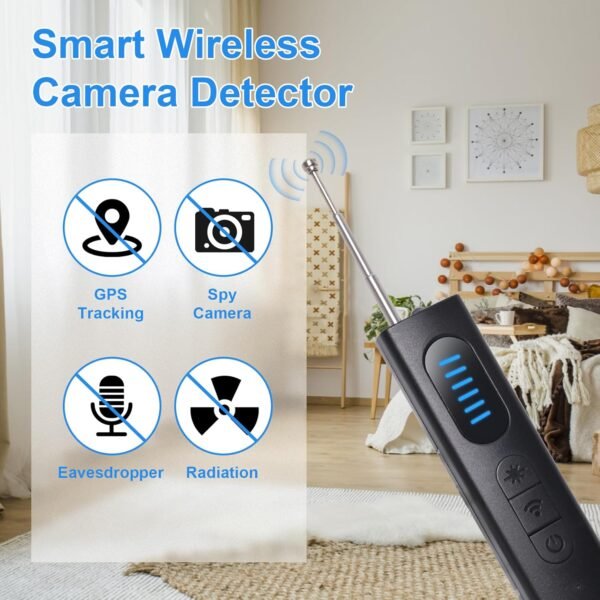 Mizuosre Hidden Camera Detector Anti Spy Camera Detector Wireless Rechargeable For Home Office Travel Hotel Gallery 1