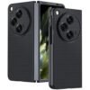 Mobilove Back Cover Case For Oneplus Open Ultra Slim Premium Leather With Carbon Fiber Pattern Shockproof Case Comes With Screen And Camera Protection Black Featured