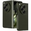 Mobilove Back Cover Case For Oneplus Open Ultra Slim Premium Leather With Carbon Fiber Pattern Shockproof Case Comes With Screen And Camera Protection Green Featured
