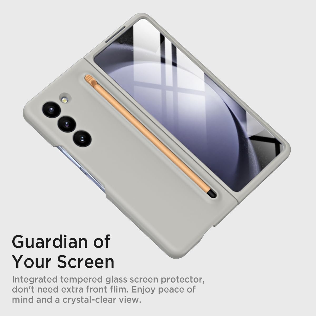 Mobilove Back Cover Case For Samsung Galaxy Z Fold 5 Galaxy Fold5 Ultra Slim Premium Case With New Built In Slim S Pen And Comes With Attached Front Screen Protector Featured