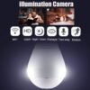 Mzylln Spy Camera Bulbe Indoor Wifi Full Hd Bulb Shape Fisheye 360 Panoramic Wireless Wifi Ip Cctv Security Cameraspy Camera Wifispy Camera For Homespy Camera Connect With Mobilespy Camera F Featured