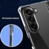 Naykodi Hard Back Shock Proof Silicone Bumper Cover Case For Samsung Galaxy Z Fold 5 Transparent Featured