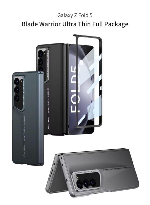 Newly Stylish Aerodynamic Design Ultra Thin Hard Pc Full Body Protective Built In Screen Protection Shockproof Back Cover Case For Samsung Galaxy Z Fold 5 Fold5 Gallery 3