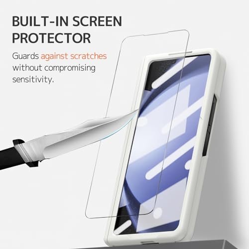 Ninki Compatible Samsung Galaxy Z Fold 5 Case With S Pen Holder Kickstandhinge Protection Case For Samsung Z Fold 5 Case With Screen Protectorsamsung Fold 5 5g Case Galaxy Fold 5 Phone Case White Featured