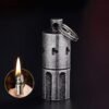 Ostin Mini Portable Pendant Lighters Rechargeable Windproof Pendant Lighter, Kerosene Lighter, Polished Wheel Windproof Soft Frame Pocket Smoke Lighter