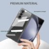 Phantom Ultra Thin Back Case For Samsung Galaxy Z Fold 5 Electroplated Edges Full Body Protection Back Cover Black Featured