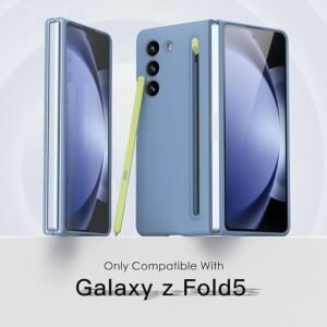 Pickprotect Ultra Hybrid Premium Case For Samsung Galaxy Z Fold 3 Case S Pen Compatible Cover Phone Case With Built In New Compact S Pen Holder And Storage Slot For Pen Blue Gallery 1