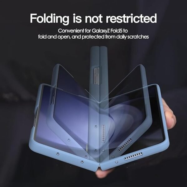 Pickprotect Ultra Hybrid Premium Case For Samsung Galaxy Z Fold 3 Case S Pen Compatible Cover Phone Case With Built In New Compact S Pen Holder And Storage Slot For Pen Blue Gallery 2