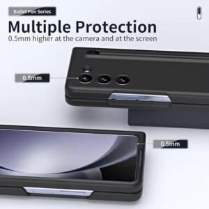 Pickprotect Ultra Hybrid Premium Case For Samsung Galaxy Z Fold 5 Case S Pen Compatible Cover Phone Case With Built In New Compact S Pen Holder And Storage Slot For Pen Black Featured