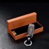 Placehap USB Rechargeable Electronic Fashion Stylish Keychain Cigarette Lighter Electric Charging Lighter Led Lighting Keychain Pendant Pocket Cigarette Lighter