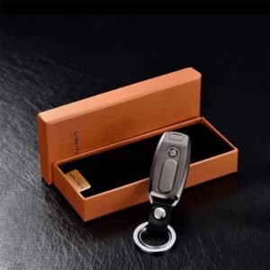 Placehap Usb Rechargeable Electronic Fashion Stylish Keychain Cigarette Lighter Electric Charging Lighter Led Lighting Keychain Pendant Pocket Cigarette Lighter Featured