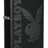 Playboy Matte Black Pocket Lighter Windproof Stylish Premium Metal Body Eco Environment-Friendly Unique Stylish Travel Friendly