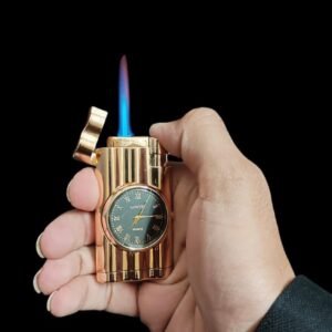 Pocket Lighter Flip Top Metal Build Windproof Jet Flame Designed For Everyday Sophistication Featured