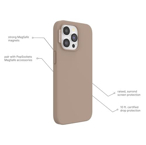 Popsockets Iphone 14 Pro Max Case With Magsafe Phone Case For Iphone 14 Pro Max Grip Sold Separately Wireless Charging Compatible Latte Featured