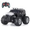 Popsugar Off Roader Rechargeable Remote Control Car | Monster Truck with 2 Speeds | 4 Headlight Modes | Lithium Battery | C-Type Charging | Remote Control Car for Kids | Made in India, Black Mat