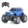 Popsugar Remote Control Car Off Roader Rechargeable Rc Car Monster Truck With 2 Speeds 4 Headlight Modes Lithium Battery C Type Charging Remote Car For Kids Made In India Blue Featured